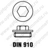 DIN 910 Пробка с буртиком и с метрической /цилиндрической трубной резьбой