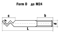 DIN 529 форма D - схема