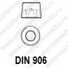 DIN 906 Пробка коническая с метрической и трубной резьбой