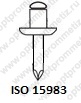 ISO 15983 Заклепка вытяжная с плоской головкой A2/A2