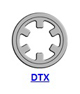 ОПМ 108082 Кольцо стопорное DTX самостопорящееся без канавки осевое наружное