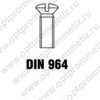 DIN 964 Винт с полупотайной головкой и прямым шлицем