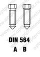 DIN 564 Болт установочный с шестигранной головкой и конусным концом