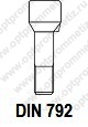 DIN 792 Болт с потайной цилиндрической головкой и усом