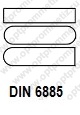 DIN 6885 Шпонка