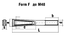 DIN 529 форма F - схема
