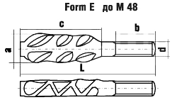DIN 529 форма E - схема