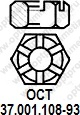ОСТ 37.001.108-93 Гайка шестигранная прорезная корончатая
