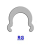 ОПМ 108051 Кольцо стопорное RG самостопорящееся, без канавки, осевое наружное (дюймовое)