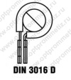 DIN 3016-1 форма D1 Хомут трубный (крепежный) с зажимными колодками
