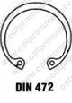 DIN 472 Кольцо стопорное внутреннее