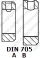 DIN 705 A и B Кольцо установочное, регулировочное легкого разряда