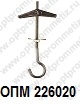 ОПМ 226020 Анкер потолочный пружинный (складной) с крючком